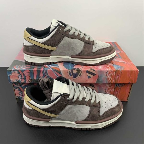 

sb dunks low basketball shoes katsuhiro otomo coffee grey designer shoes sneakers with original box