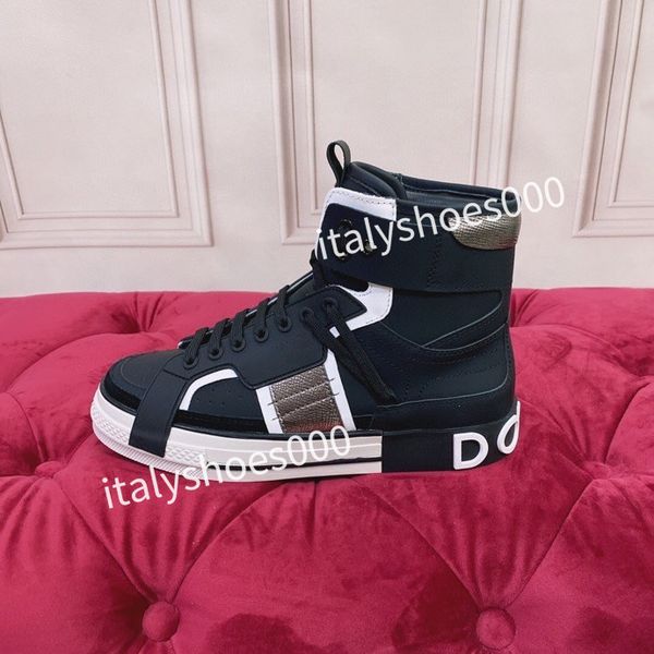 

2023casual shoes designer italy for mens womens sneaker leather embroidered stripes white shoe flat platform walking sports trainers, Black
