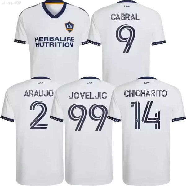 

la galaxy 22 23 soccer jersey 2 julian araujo 99 dejan joveljic 14 javier hernandez 10 douglas costa 4 sega coulibaly 18 kelvin leerdam 22 m, Black;yellow