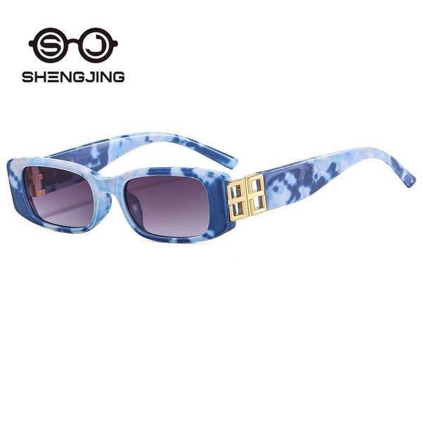 

fashion small box ins net red personalized metal street p sunglasses, White;black