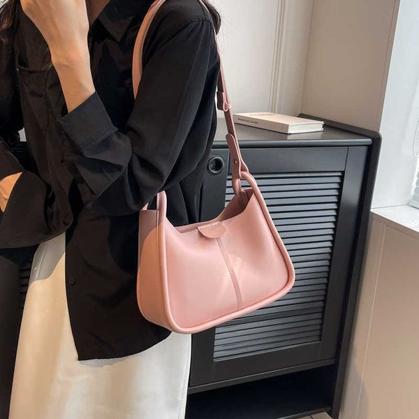 

vintage underarm shoulder bags for women pu leather women's new trend fashion handbag small crossbody bag 230424