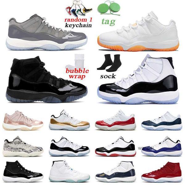 

men women 11s basketball shoes cool grey snake light bone low cherry unc win like 82 outdoor mens sports trainer size 5.5-13
