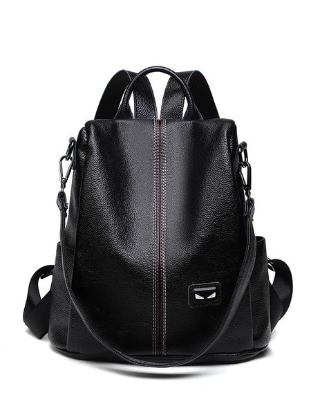 

pack fashion shoulder bag female litchi soft leather 2023 new anti-theft backpack bag multi-purpose travel bag messenger female bag