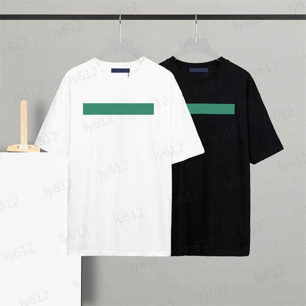 

mens designer t shirts spring summer classic luxury loose casual brand logo colorful letter printing round neck cotton short sleeve t-shirt, White;black