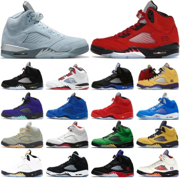 

jumpman 5 basketball shoes 5s jade horizon bluebird what the runner blue white x sail black leather rage red metallic 23 unc ore