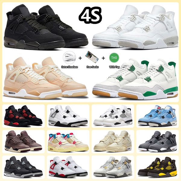 

jumpman 4 red cement basketball shoes black canvas 4s midnight navy thunder pn dust taupe haze black gum canyon purple sports sneakers for m