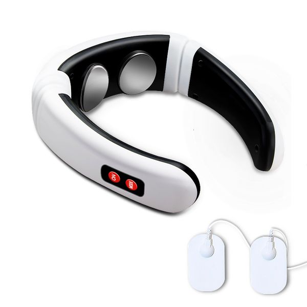 

other massage items electric neck massager ems pulse back 6 modes power control far infrared heating pain relief tool reduce therapy 230508