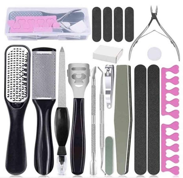 

professional pedicure tool foot care tool for feet heels toe cuticle kit file set dead hard skin callus remover scraper beauty q065081857