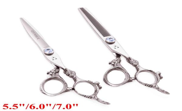 

professional hairdresser scissors set for cutting hair with dogs shears trimming 55 91087516195