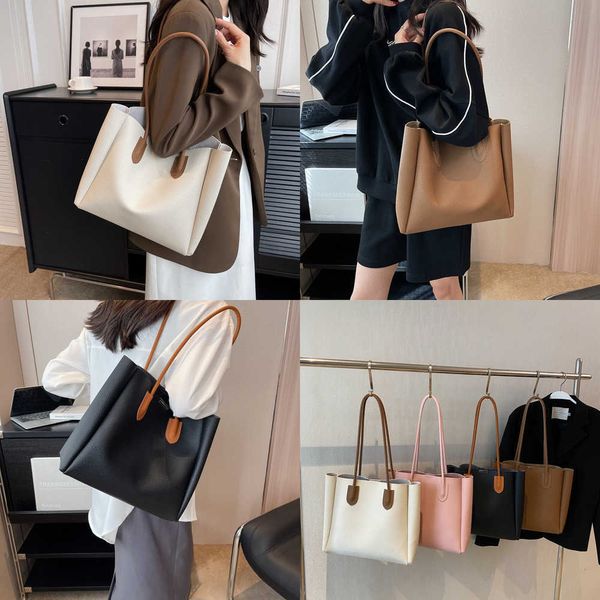 

nxy 2 pcs/set leather shoulder side bags for women new solid color hand bag lady travel tote handbag 230424