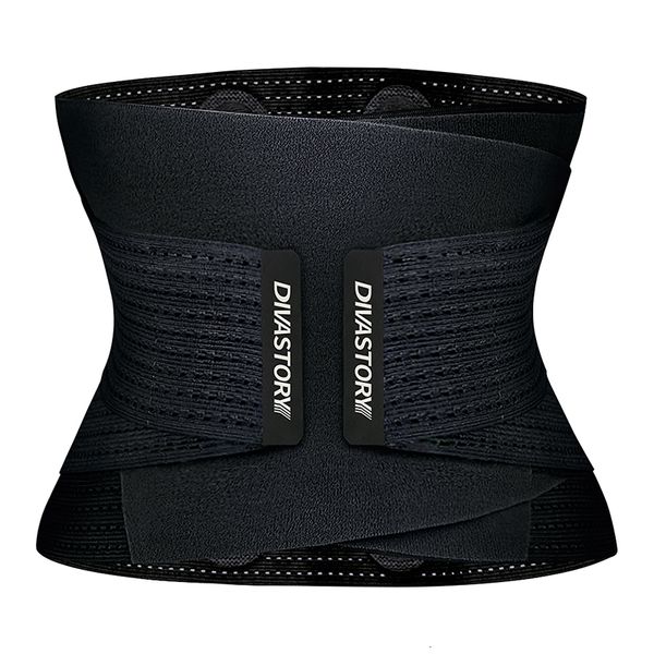 

womens shapers burvogue neoprene sweat waist trainer fitness belt thermo body shaper trimmer corset cincher wrap workout slim shapewear 2305, Black;white