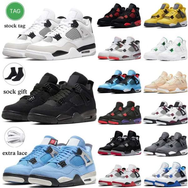 

mens basketball shoes 4 4s women designer sports trainers sneakers low white cement military blue black canvas eur 36 -47 jorden jordon