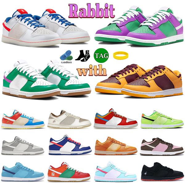 

designer casual shoes sneakers year of the rabbit men mens low white rabbit 2023 light crimson sail trainers womens stone blue stadium green
