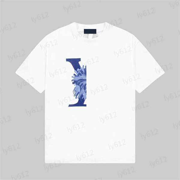 

mens t shirt designer summer fashion casual classic brand logo pattern printing cotton round neck short sleeves male streetwear clothes, White;black