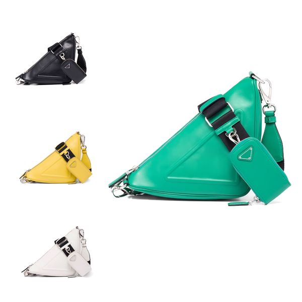 

hobo triangle bag prad designer luxury shoulder handbag mens zipper crossbody bag tote travel genuine leather weekend tabby fashion green wo