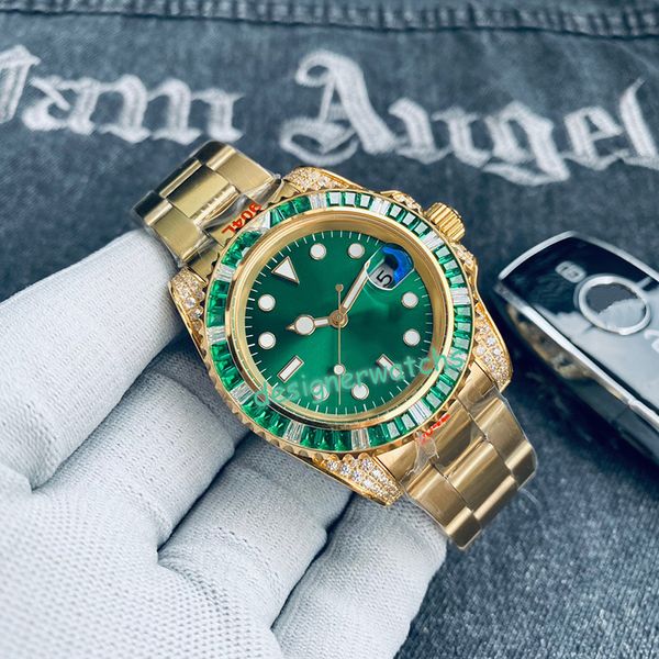 

high classic mens quality luxury designer mechanical fully automatic movement band diamond ring fashion watch, Slivery;golden