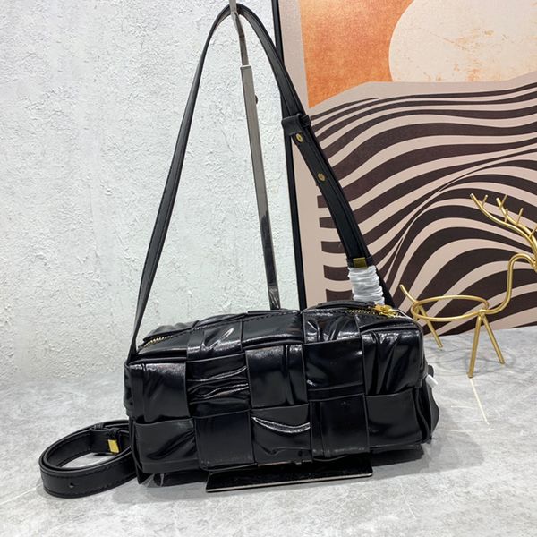 

ladies designer bag ladies woven handbag small brick leather shoulder bag pleated design fashion tote bag luxury crossbody bag new 2023