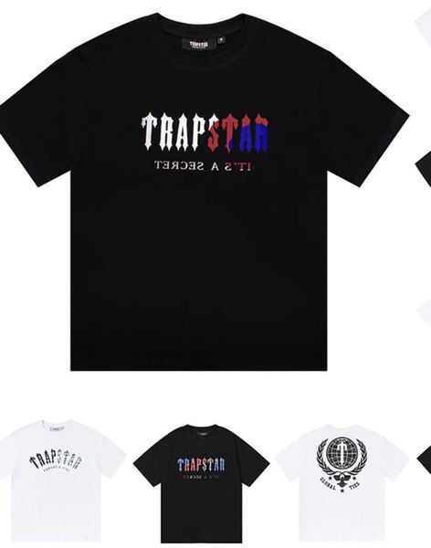 

2023 trapstar mens designer trapstars t shirts luxury fashion tees mens womens tees brand short sleeve hip hop streetwear clothing clothes, Gray