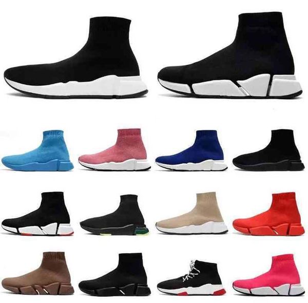

boots men's platform shoes socks sneakers fashion balck women's sneakers west size 35-45, Black