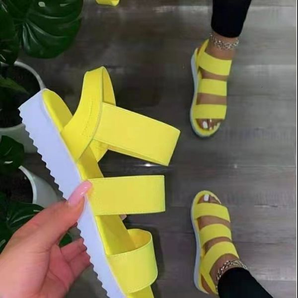 

sandals women sandals flat heel platform cross strap open toe plus size outdoor sport beach casual shoes on offer 230509, Black