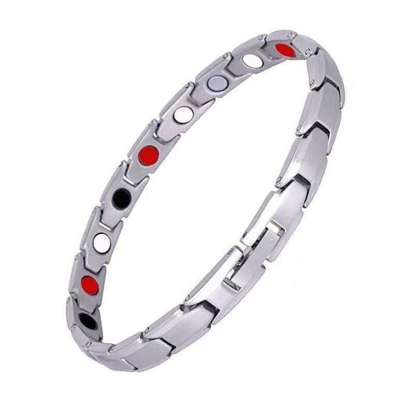 

detachable womens magnetic therapy bracelet magnet, Golden;silver
