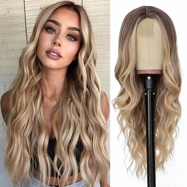

highlight body wave wig human hair full lace ship now highlight wigs full body human hair blond remy prepluck deep curly wig ing, Black;brown