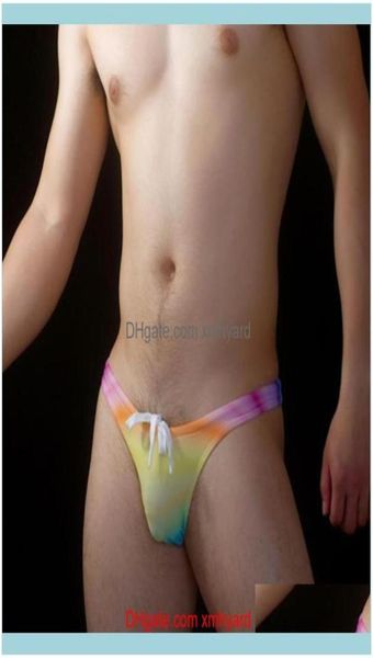 

mens equipment sports outdoorssd670 rainbow tight narrow waist swimwear bikinis beach shorts trunk sunga swimming pool men 2126075