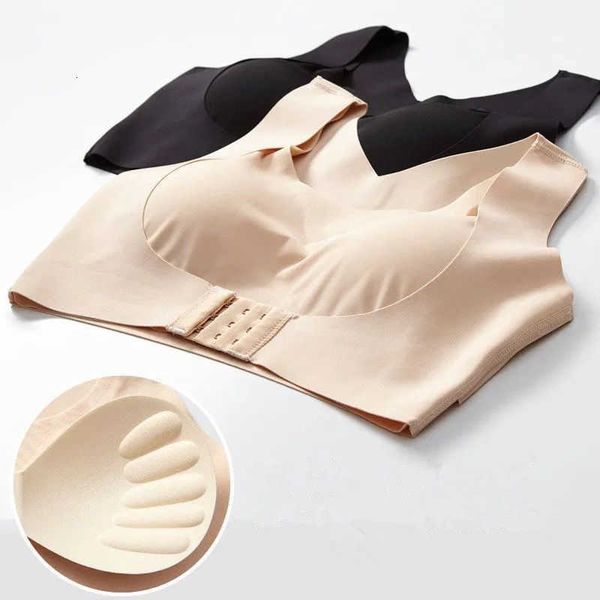 

women's bra girls fashion simple solid color push up wireless t-shirt comfort women seamless, Red;black