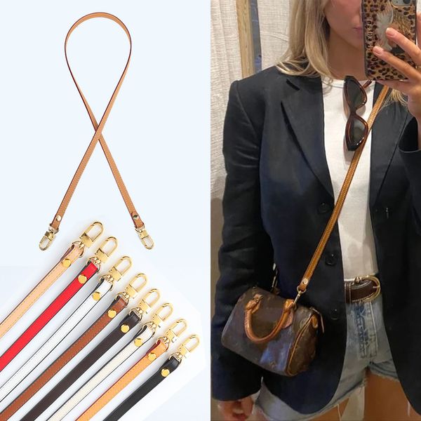 

bag parts accessories cowhide bag strap handbag belt shoulder messenger crossbody genuine leather bag strap replacement women bag accessorie, Black