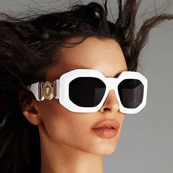 

2022 new irregular sunglasses metal decoration net red ins street ssunglasses trend glasses, White;black