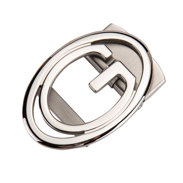 

304 stainless steel brushed shiny automatic buckle for men's belt buckle, wear-resistant and allergy resistant head 3.55cmja4v, Slivery;black