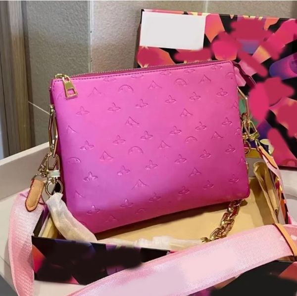 

designer multi felicie pochette crossbody bag women coarse chain bags hugging bag purse messenger leather handbags shoulder flower bag