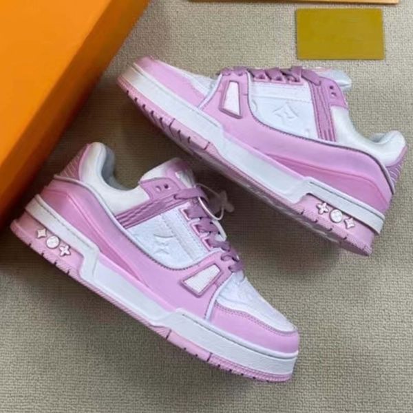 

men designer shoes black trainers flowers shoe popular luxury designers genuine leather chaussures casual sneakers 06, Red;white