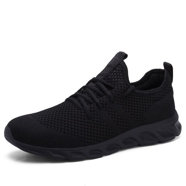 

dress shoes men light running shoes breathable lace-up jogging shoes for man sneakers anti-odor men's casual shoes drop 230509, Black
