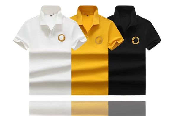 

design men's polo shirt leisure business embroidery polo shirt men's short sleeve man's badge lapel t-shirt. size m-3xl#wo001, White;black