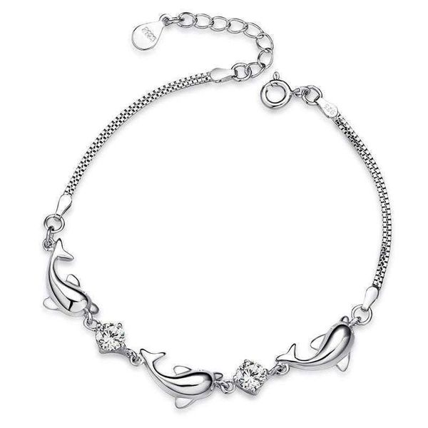 

silver plated bracelet womens korean style simple hand jewelry elegant accessories, Golden;silver