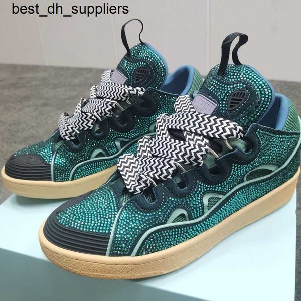 

langfan sports bread shoes navy blue lavins versatile low fashion board shoes with diamond shoes diamond hip hop shoes