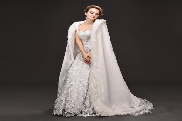 

long white bolero women with sweep train winter wedding jacket accessories fur bolero winter wedding cape8531434