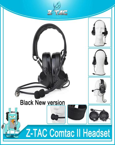 

ztac c2 aviation headphone zcomtac ii tactical headsets noise canceling earphone airsoft hunting microphone headphone softair pai5063788