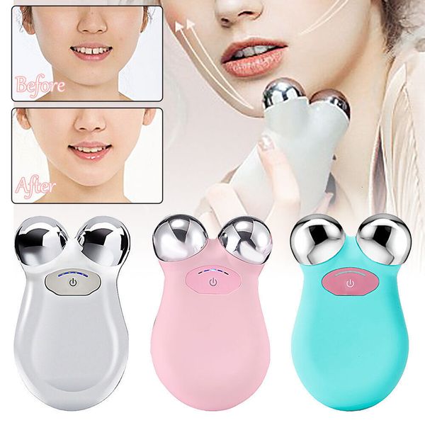 

massaging neck pillowws mini microcurrent face massager lifting skin tightening beauty device remove wrinkle rejuvenation toning 230508