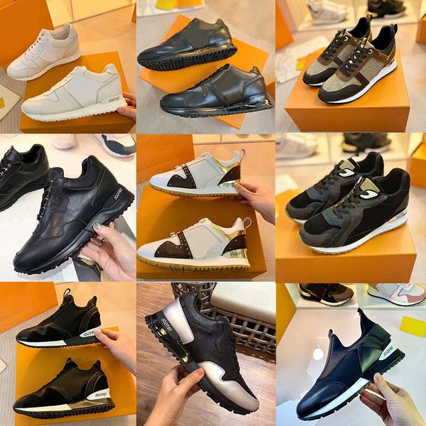 

run away men sneakers suede designer fashion platform shoes trainers luxury leather casual shoes men genuine leather sneaker casual shoes no, Black