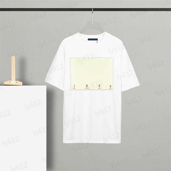 

mens white designer summer spring fashion leisure luxury solid letter logo printed embroidered round neck short sleeve t-shirt male clothing, White;black
