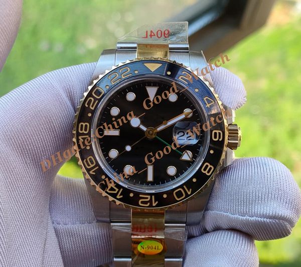 

bp factory mens watches 116713-ln-78203 126710 126711 date automatic function adjust hour hand ceramic bezel 40mm black dial luminous wristw, Slivery;brown