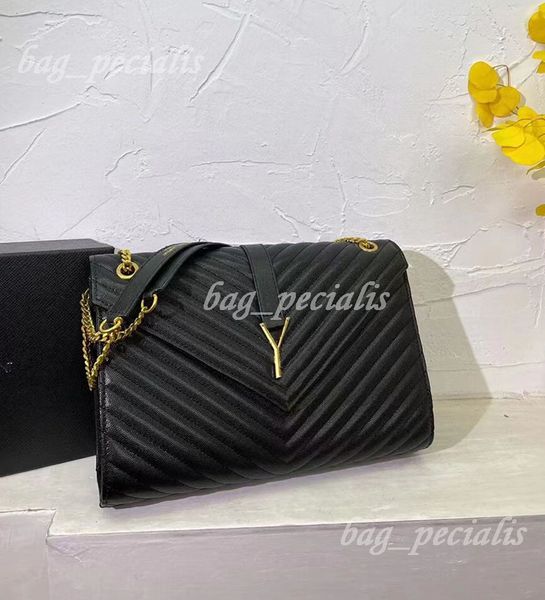 

fashion women's shoulder bag designer handbag envelope type woc 3-color chain leather wear-resistant texture 2 sizes of detachable mess