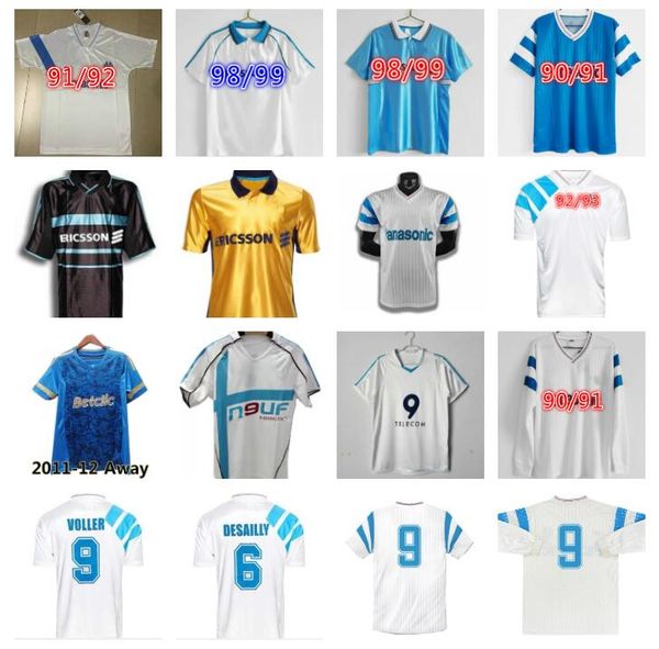 

marseilles boli papin retro soccer jerseys 1990 1991 1992 1993 1998 1999 2000 2003 2004 2005 pires maurice blanc ravanelli de la pena ribery, Black;yellow