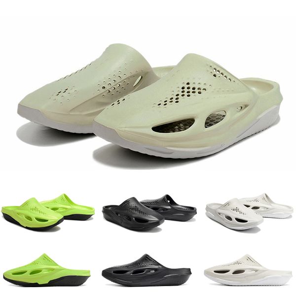 

mmw x 005 men women slippers sandals slides slip-on flip flops black white light bone green mens summer slipper slide sandal shoes size 36-4