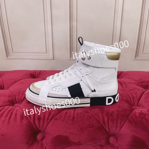 

new casual shoes designer italy for mens women sneaker leather embroidered stripes white shoe flat platform walking sports trainers, Black