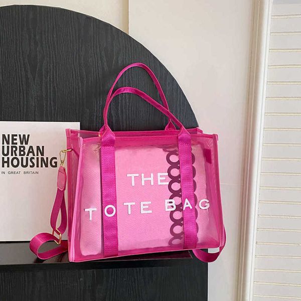 

marc tote bag designer mesh hands women fashion large capacity shoulder bags crossbody purse lady travel beach totes wallet 230419