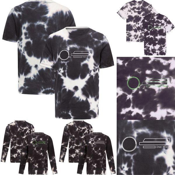 

2023 f1 official t-shirt men's tie-dye short sleeve summer formula 1 team new racing t-shirt motorsport casual breathable jersey tee