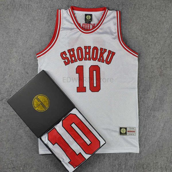 

diy t-shirt sd ball suit training suit slam dunk master team suit xiangbei no. 10 cherry blossom path basketball suit basketball shirt vest, Black